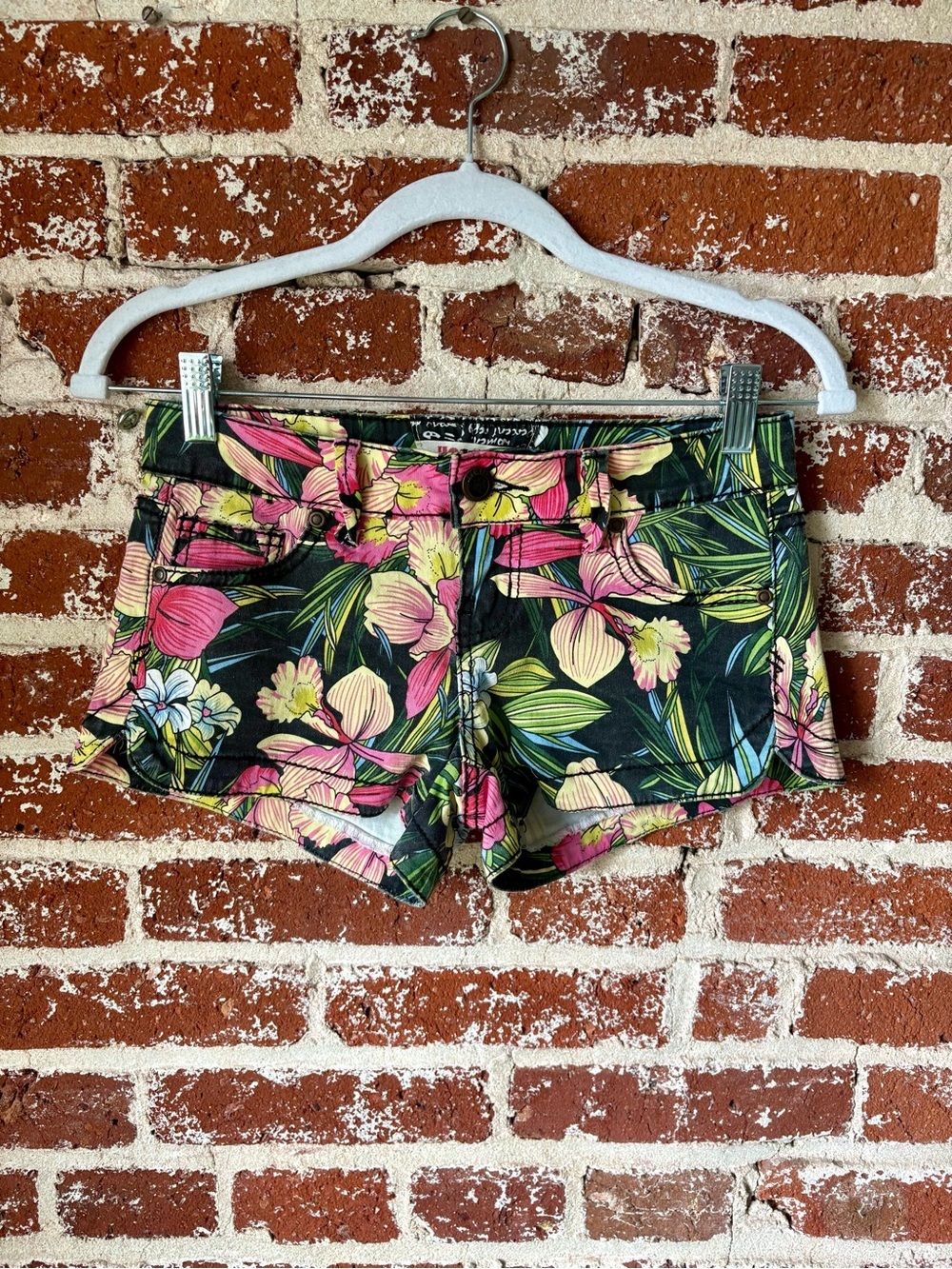 Y2K Hot Kiss Floral / Hawaiian Low Rise Shorts